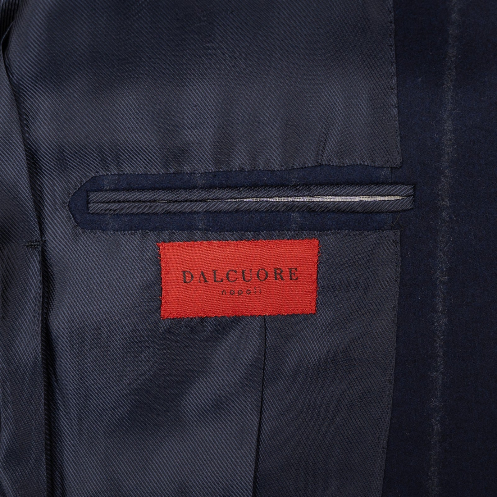 Sartoria DALCUORE NAPOLI Total Hand-Sewn Suit Flannel Wool Blue 40 US / 50 EU
