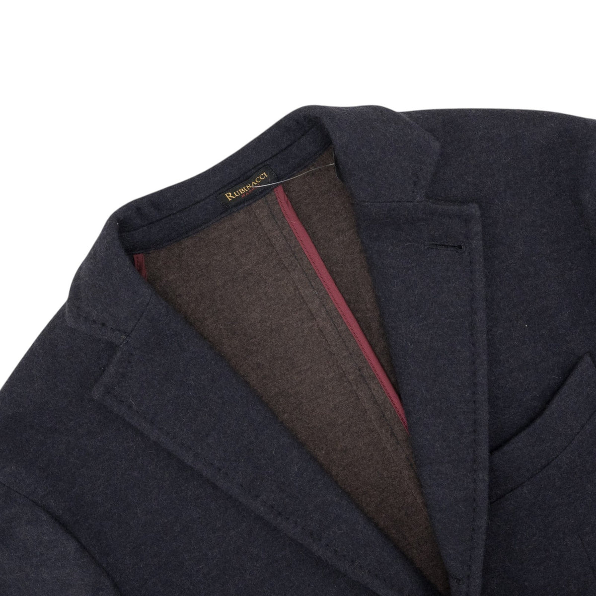 $2350 RUBINACCI NAPOLI Blue 3/2 Roll Jacket Sport Coat Wool Cashmere 36 US 46 IT
