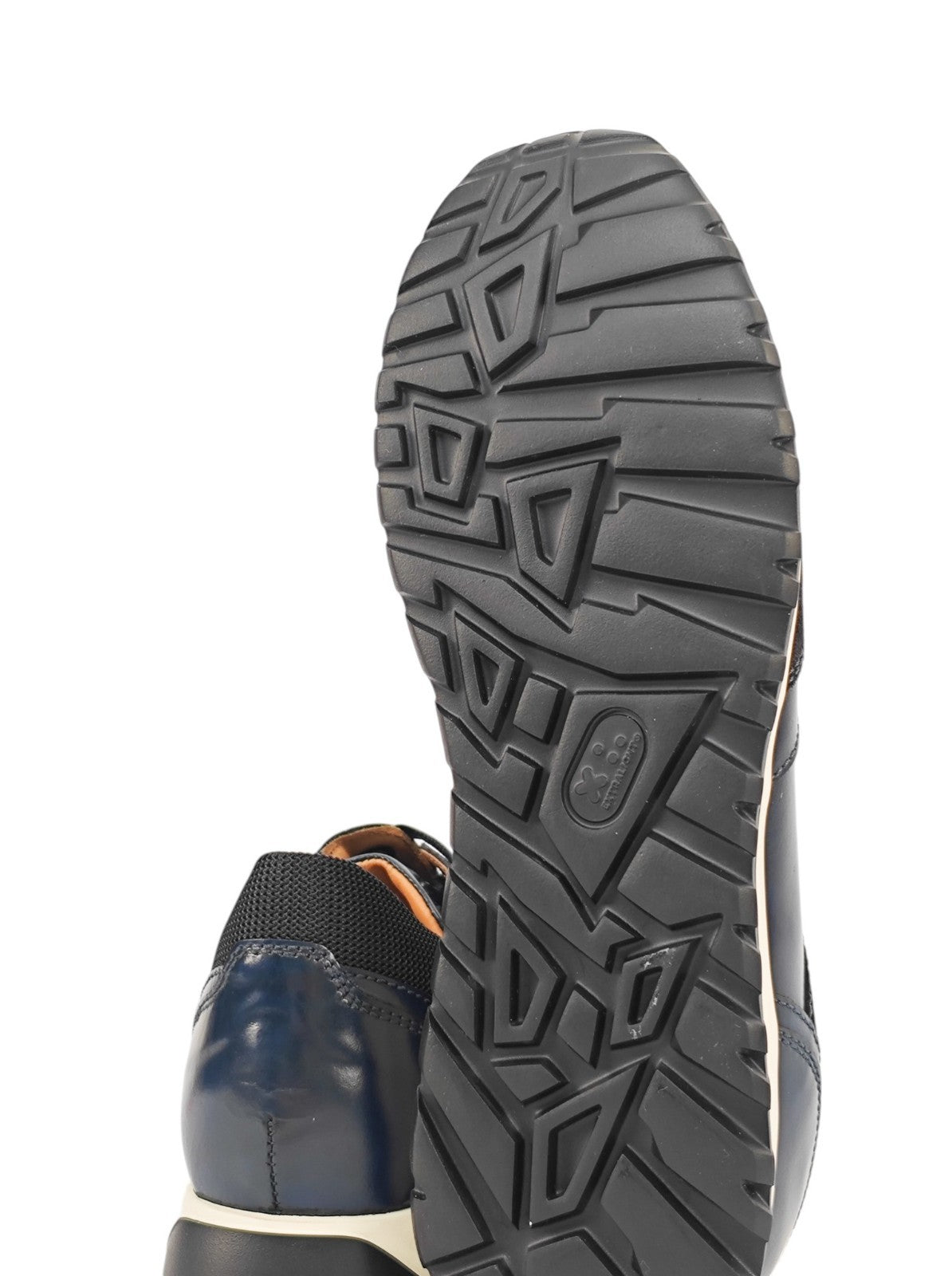 800$ TESTONI Blue Sneaker Plain Calf + Suede + Fabric 8 UK / 9 US / 42 IT