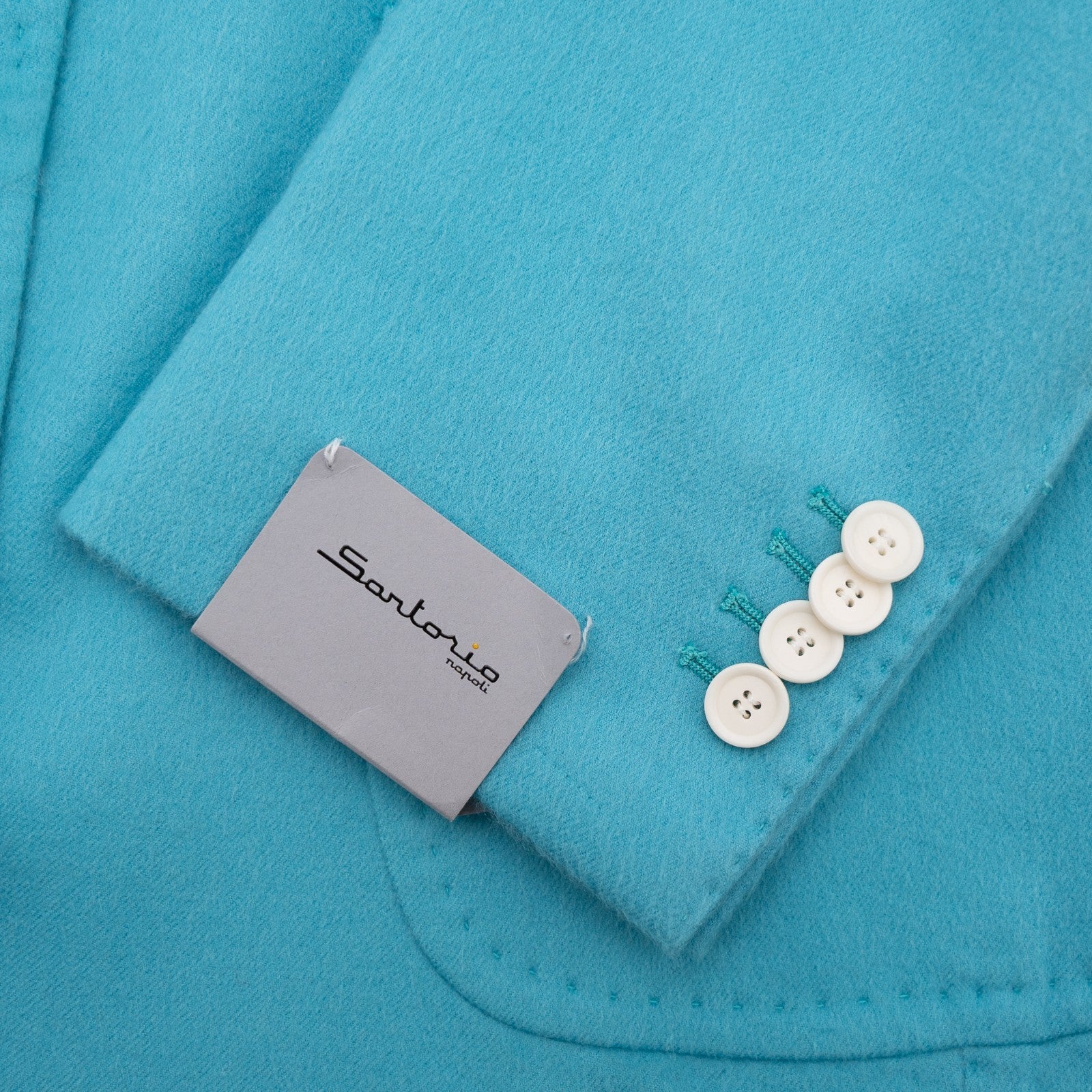 3200$ SARTORIO KITON NAPOLI Turquoise Jacket Sport Coat Cashmere 40 US / 50 EU