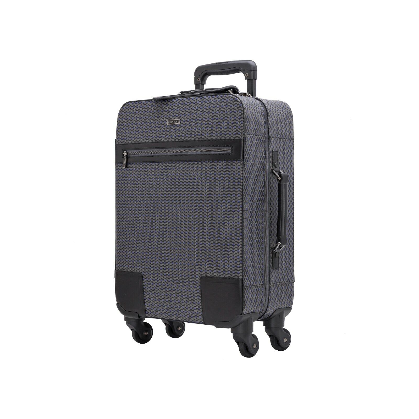 $2950 Testoni Bologna Suitcase Travel Luggage Trolley Cloud OPTICAL Calf