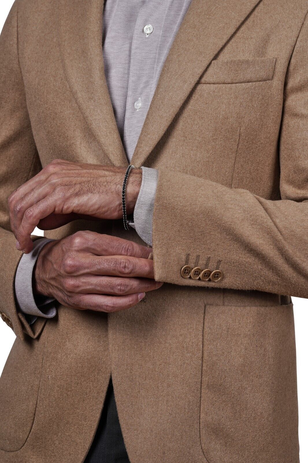 1800$ Luxury EUGENIO TOMBOLINI Sartorial Jacket 100% CAMEL HAIR Regular Fit