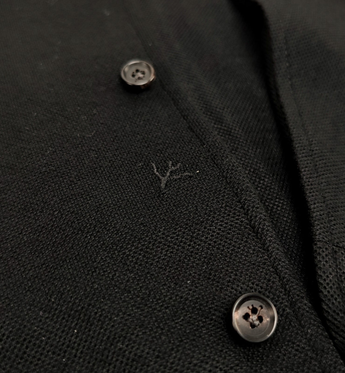 1450$ ISAIA NAPOLI Black Hand-Sewn Sartorial Shirt Long Sleeve Soft Wool