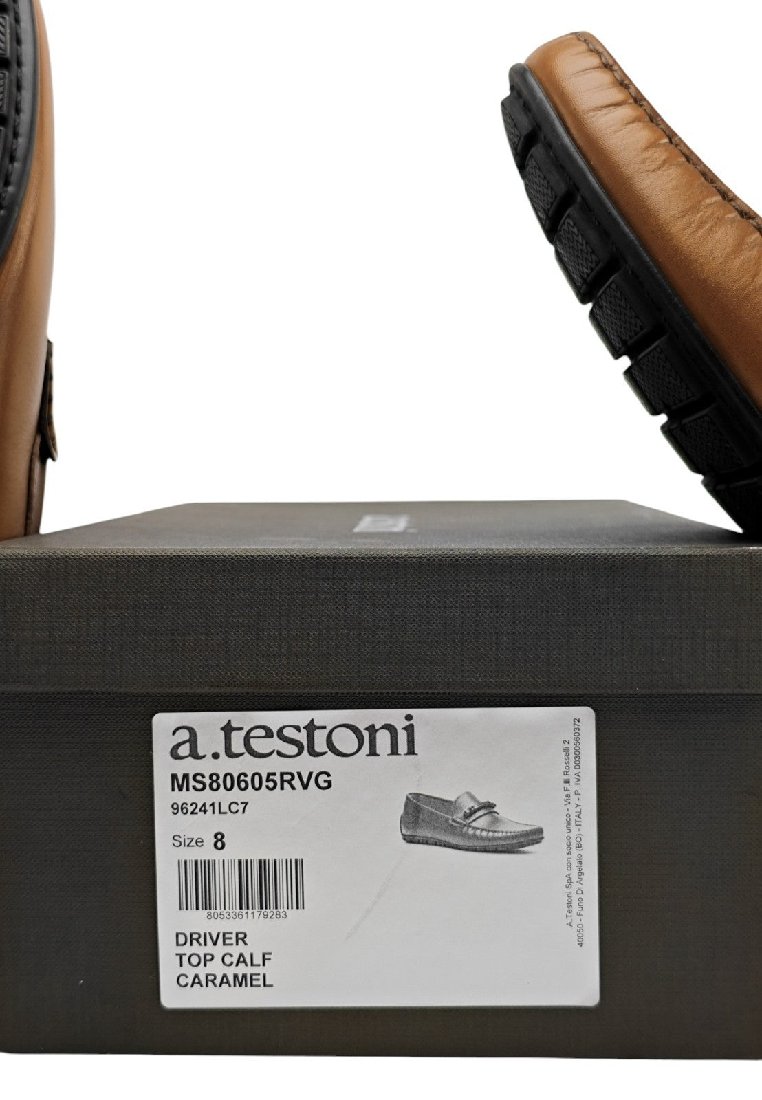 1200$ TESTONI Driver Loafer Shoes Top Calf Caramel 8 UK / 9 US / 42 IT