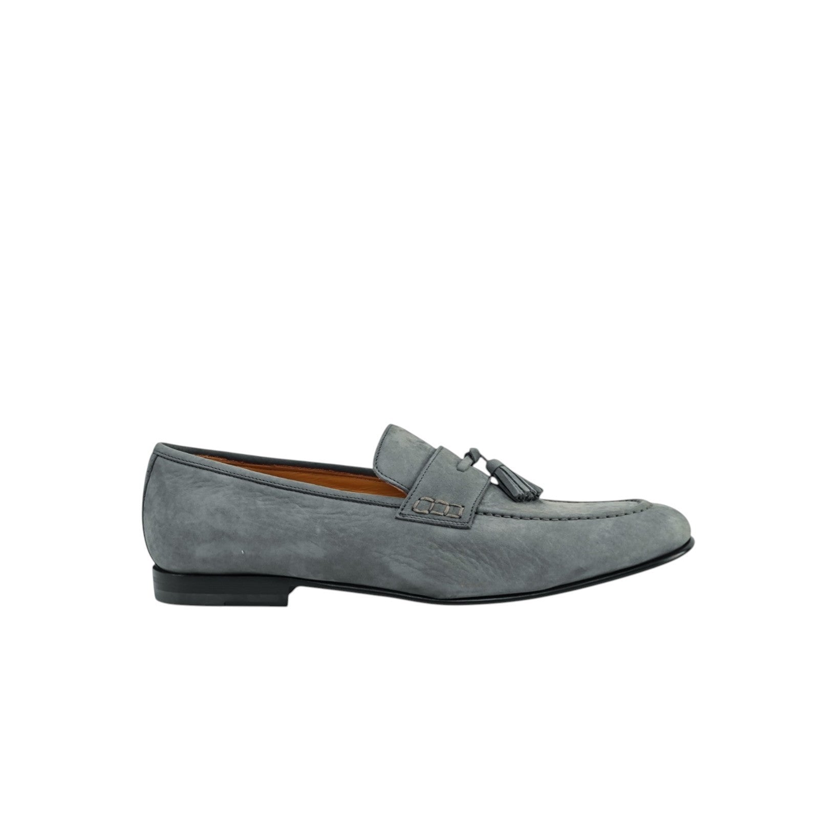 1200$ TESTONI "Pompei" Tassel Loafer Nabuk Calf Malachite 8 UK / 9 US / 42 IT