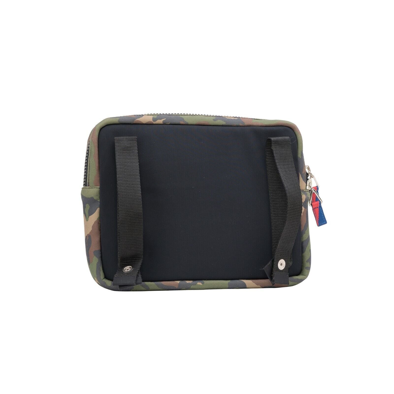 $159 Testoni Bologna Camouflage Fabric Large Pochette