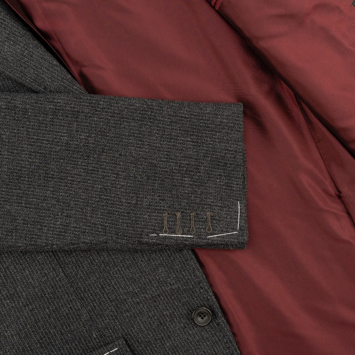 $1550 RUBINACCI NAPOLI Gray Jacket Sport Coat Wool Cashmere 44 US / 54 IT