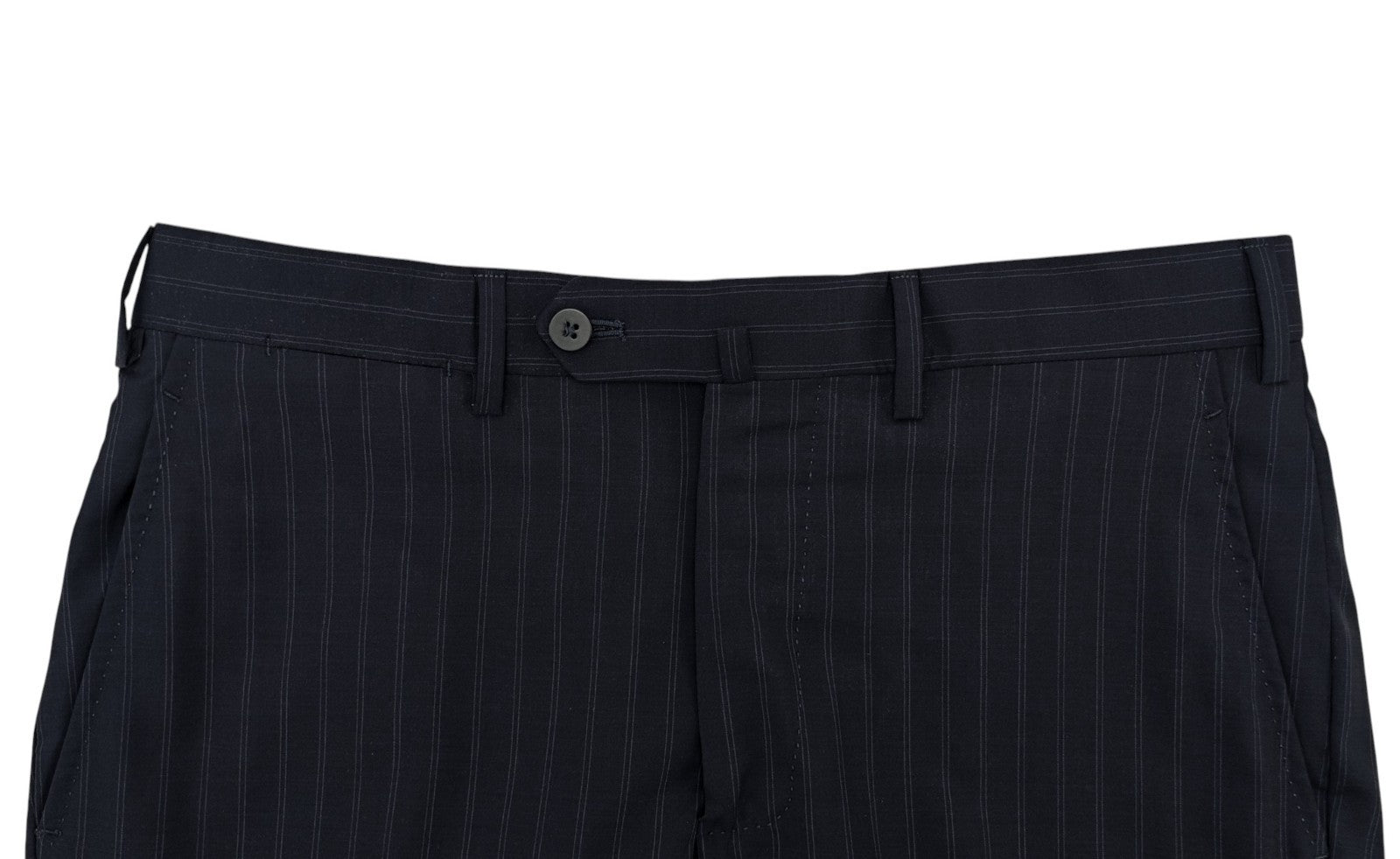 $6600 ISAIA "Capri" Slim-Fit Blue Navy Striped Suit Fine Wool 38 US / 48 EU 8R