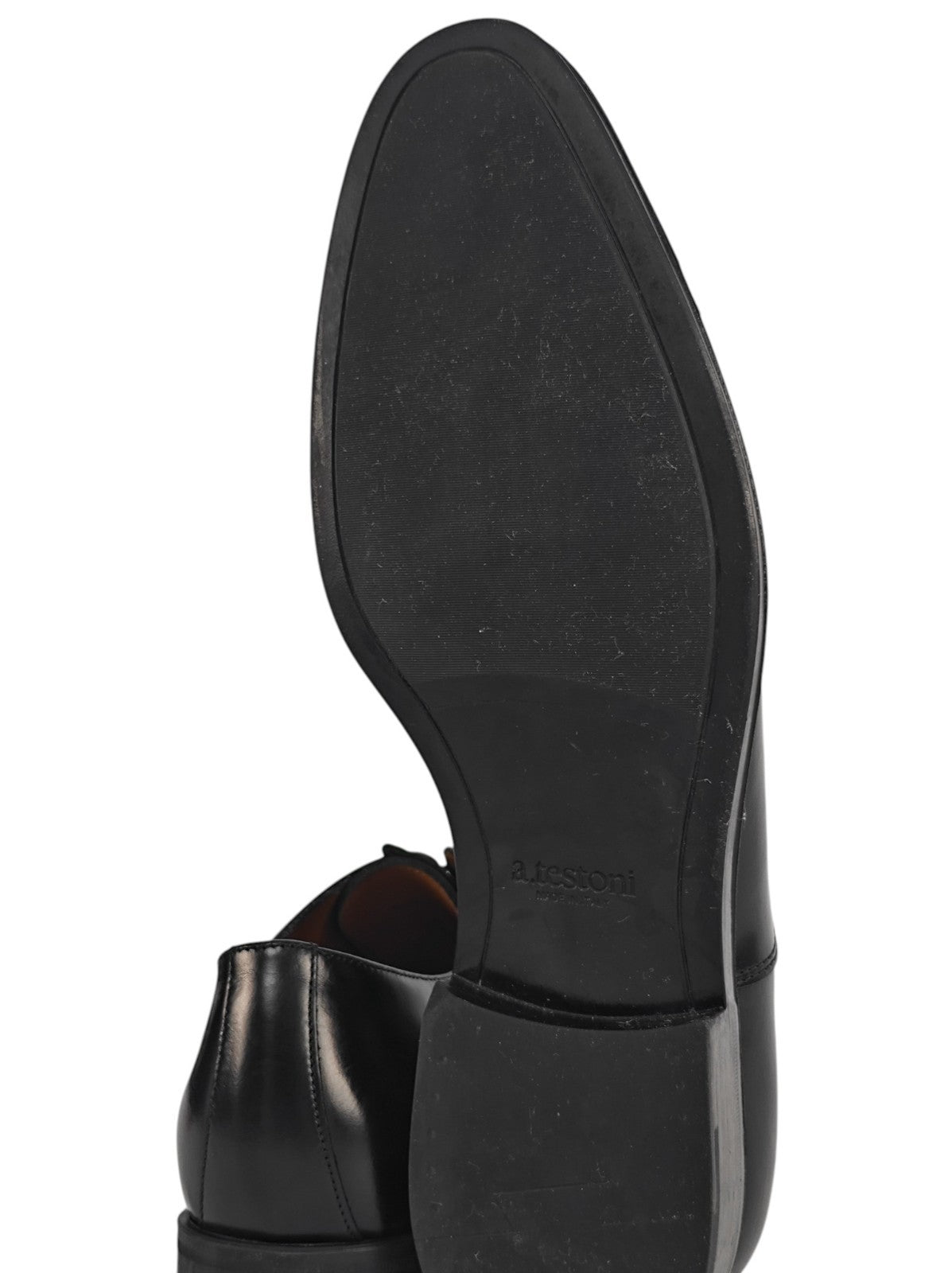 $1550 TESTONI BOLOGNA Oxford Shoes Black Calf De Luxe