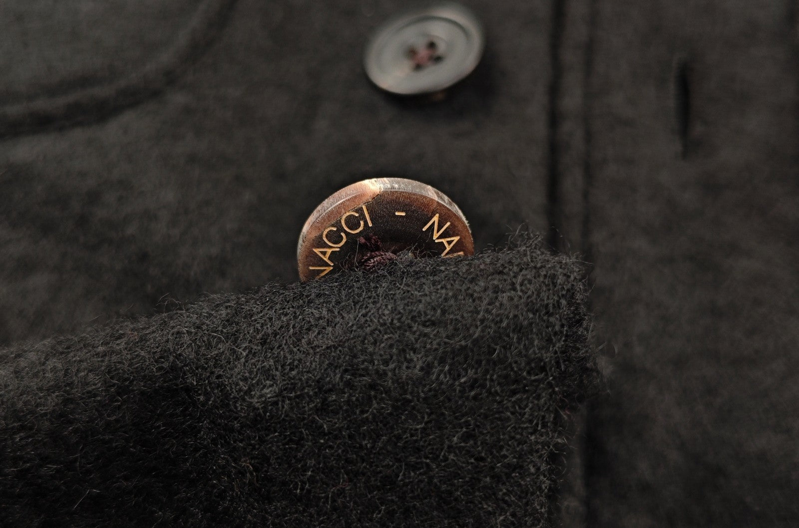 $2300 RUBINACCI NAPOLI Black Sahariana Jacket Baby Alpaca Size S