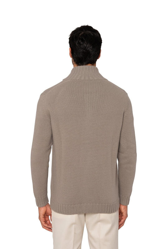 $1800 FEDELI CASHMERE Dove Gray Cardigan Jacket Thick 100% Cashmere 40 US 50 EU