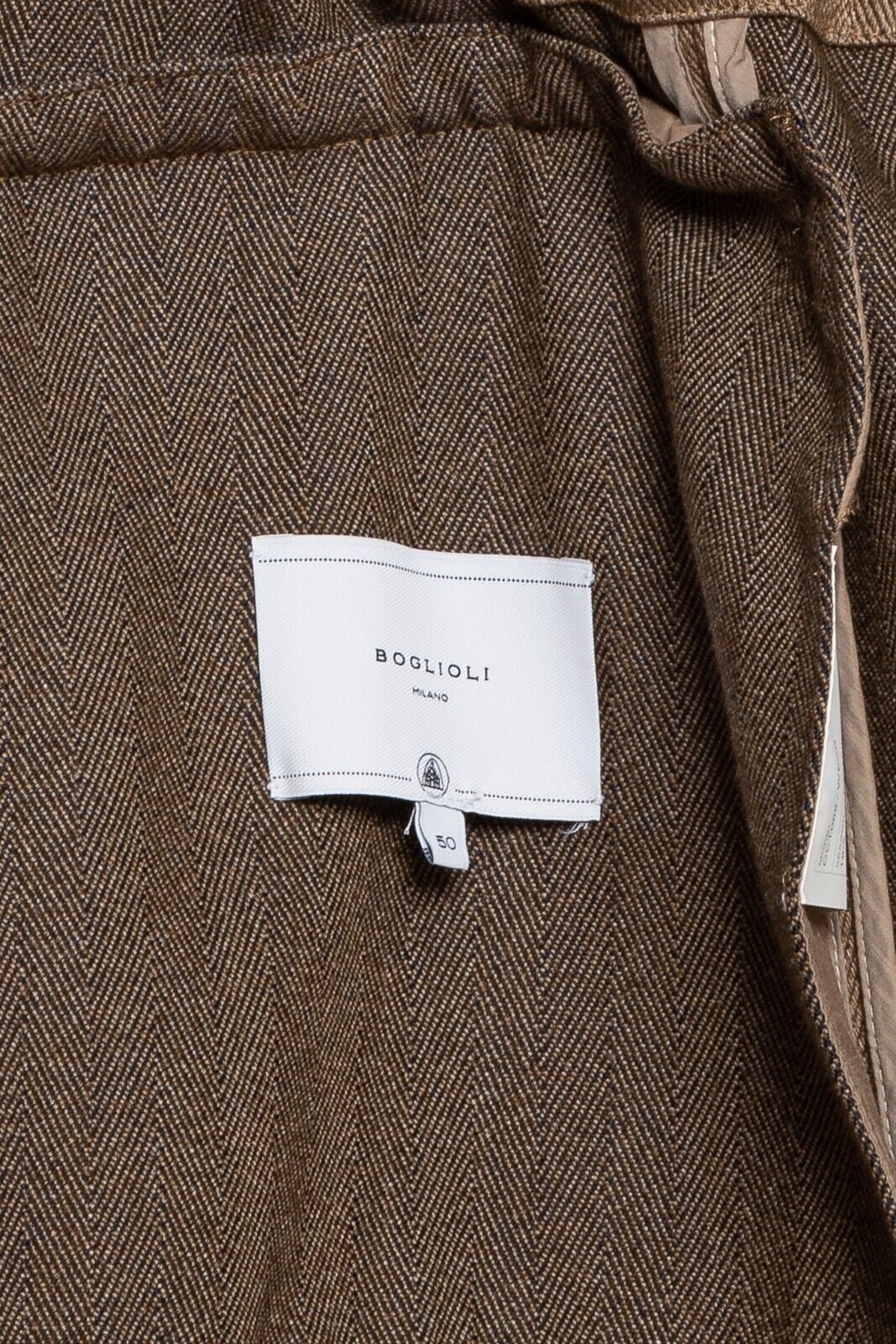 $2200 BOGLIOLI MILANO Brown Tweed Field Jacket Coat Wool Cashmere 40 US / 50 EU