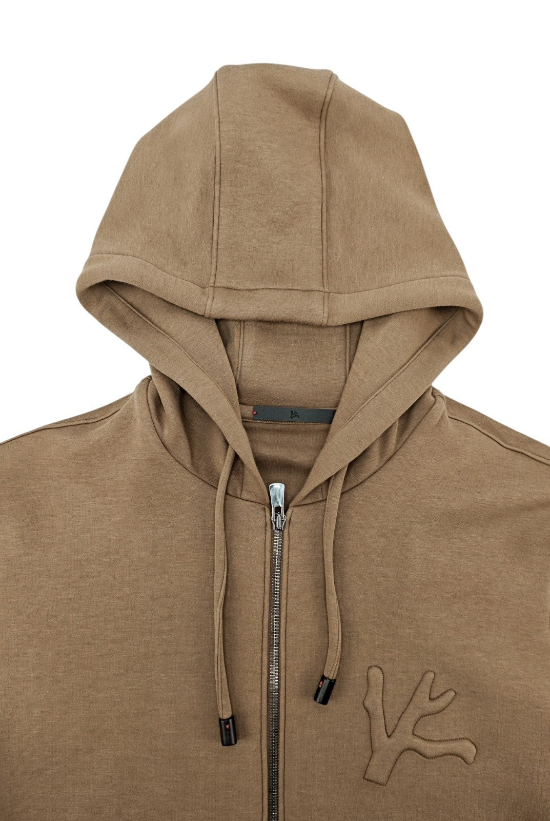 $1850 ISAIA NAPOLI Beige Full Zip Track Jacket Wool - Cashmere Size S