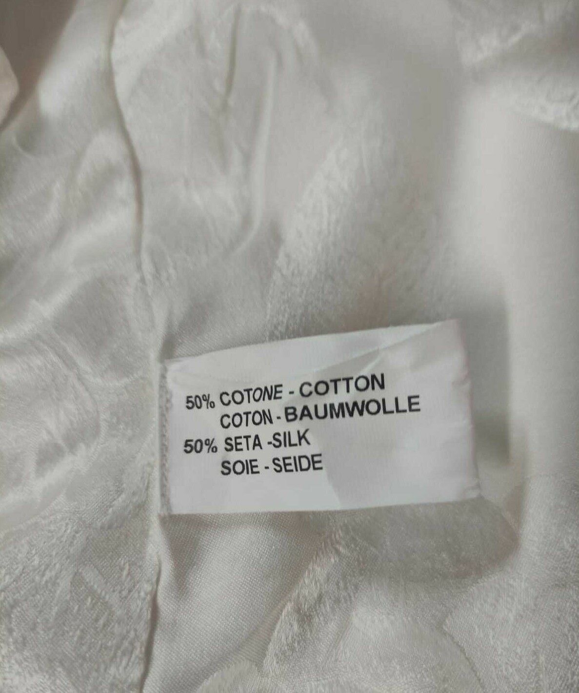 3400$ GERLIN Sport Suit Ivory Silk Cotton Jacquard Fil Coupè Sz 48 BIJAN