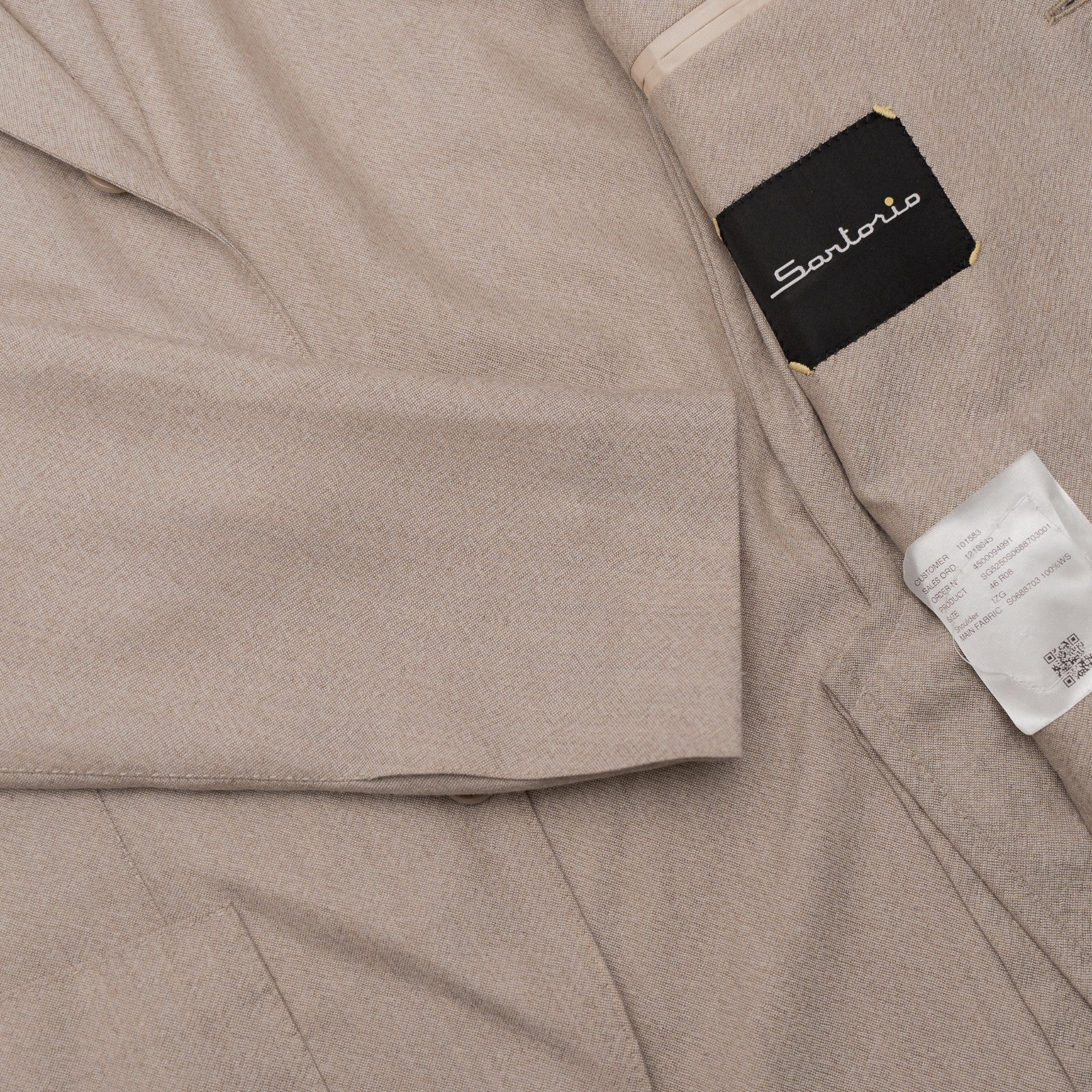 3200$ SARTORIO KITON NAPOLI Sand Jacket Sport Coat Cashmere 36 US / 46 EU 8R