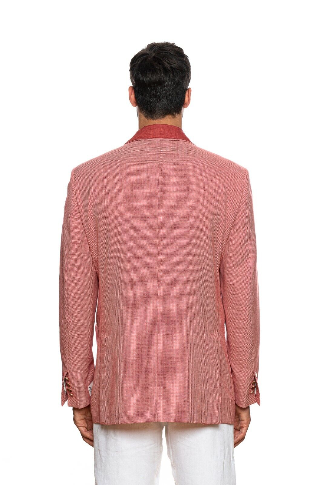 BELVEST Light Red Wool Cotton Honeycomb Jacket Blazer 46 US / 56 EU 7 R