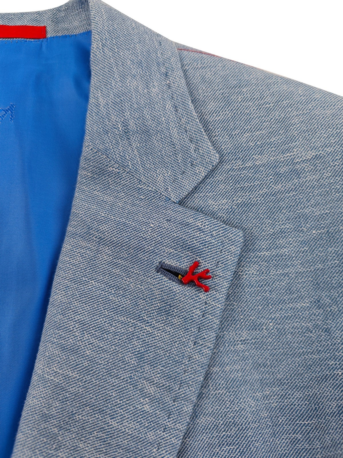 $5400 ISAIA NAPOLI Sky Blue Jacket Sport Coat Cashmere Silk Linen 44 US 54 EU 8R