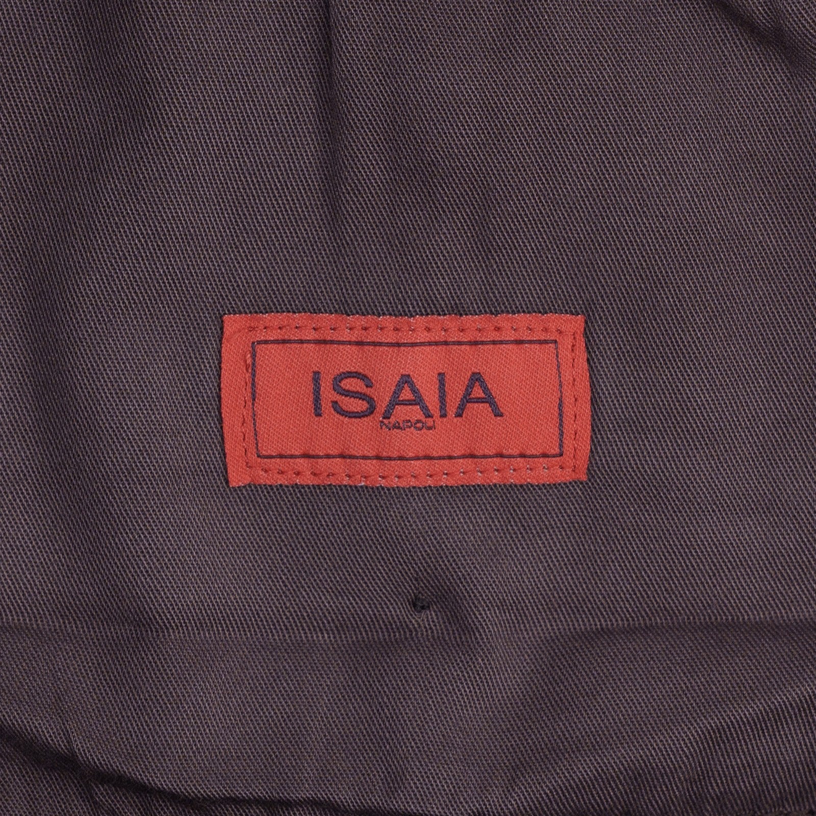 1290$ ISAIA NAPOLI Plum Drawstring Pant Cotton Cashmere Regular 36 US / 52 EU