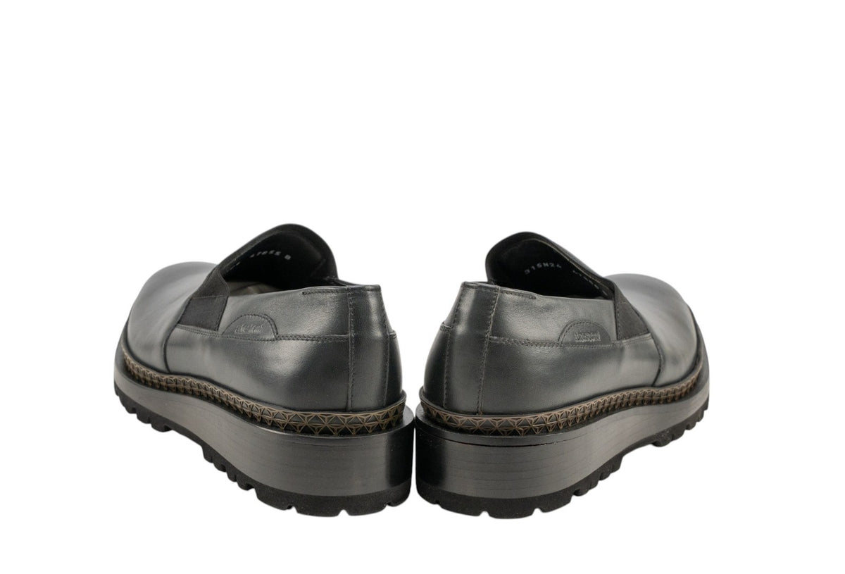 700$ TESTONI Sneaker Shoes Slip-On Sport Napa Calf Dark Gray 8 UK / 9 US / 42 IT