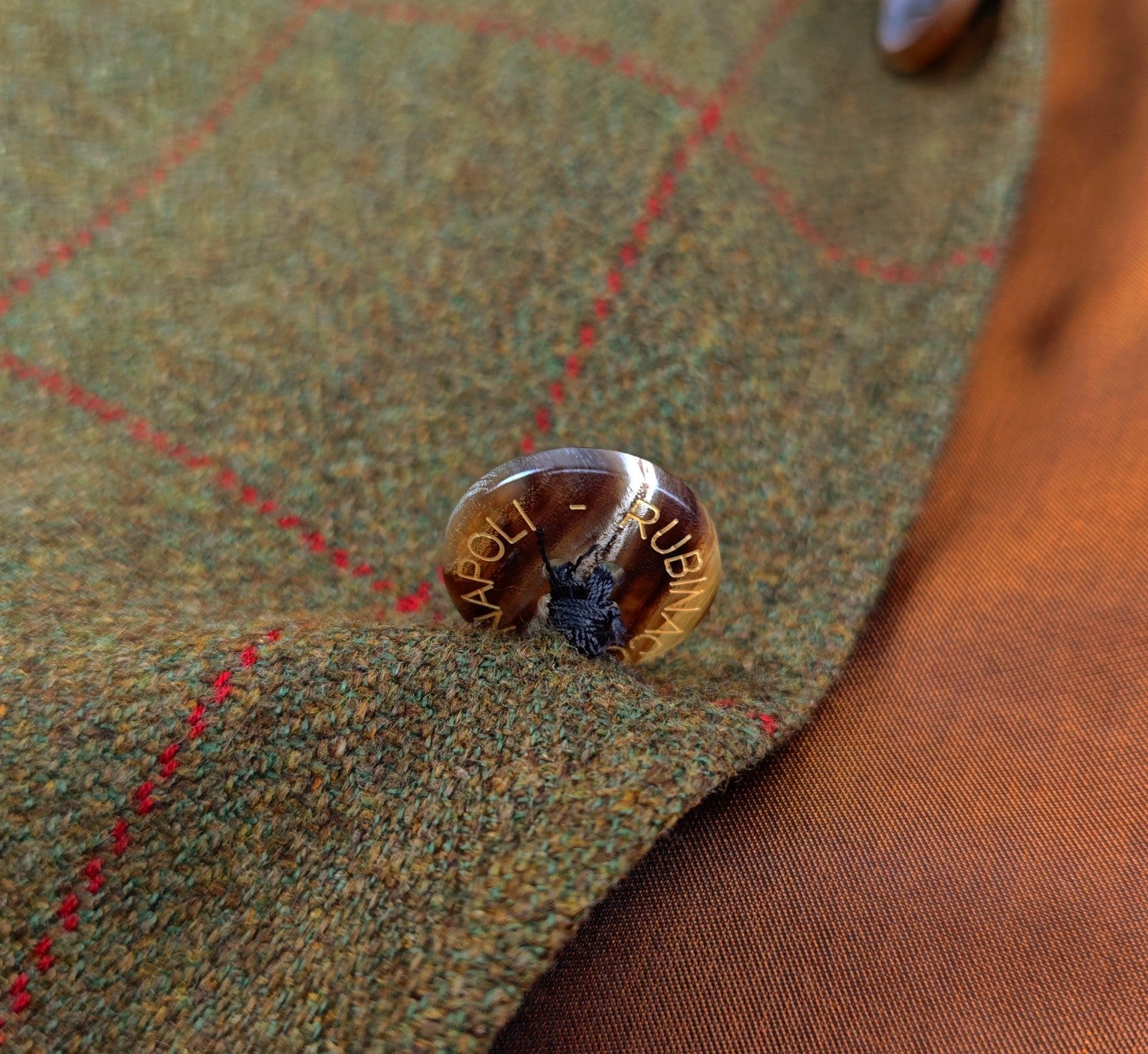 $2200 RUBINACCI NAPOLI Green Checks Jacket Sport Coat 100% Cashmere 36 US 46 EU