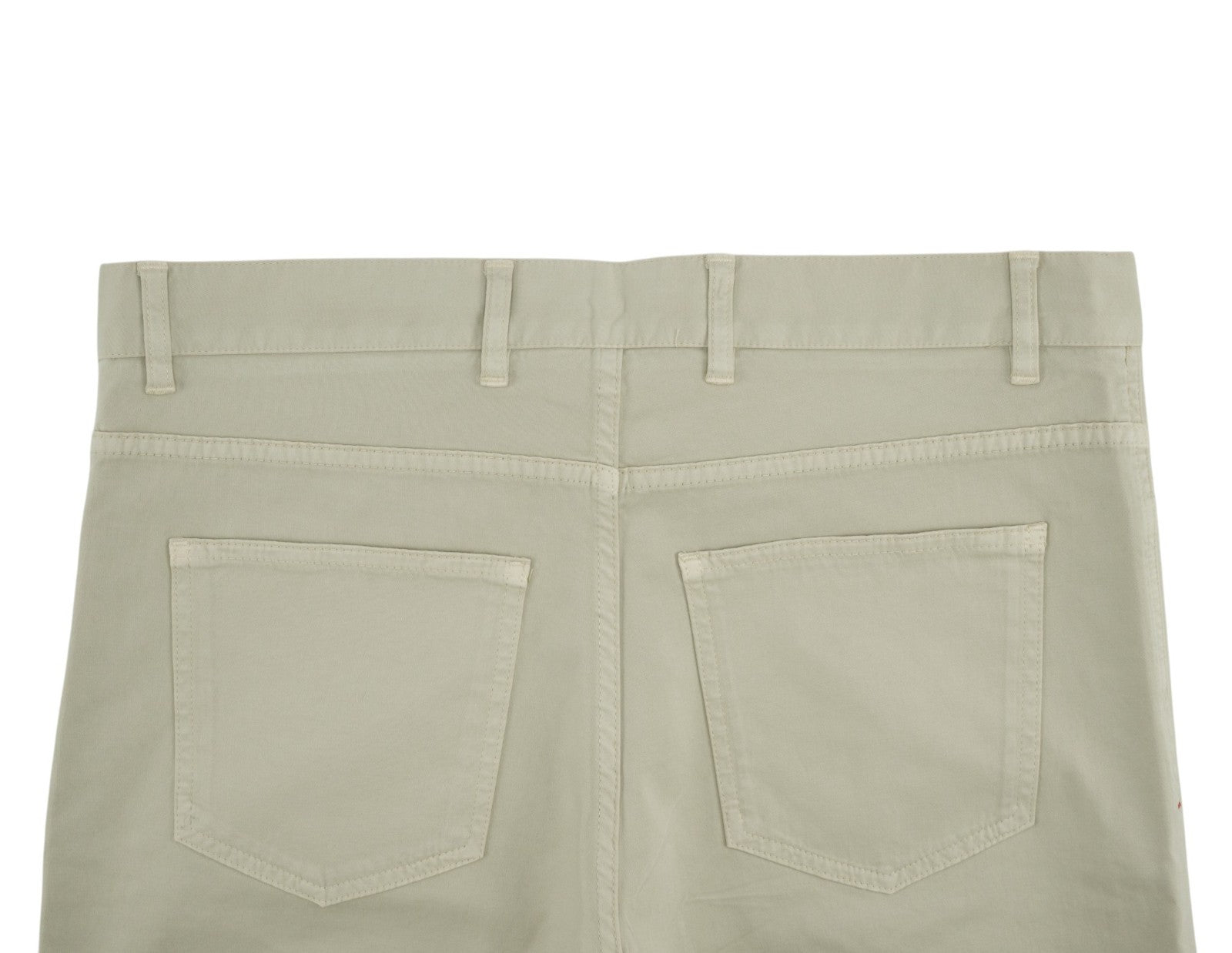 690$ ISAIA NAPOLI Ivory 5 Pocket Pant Cashmere - Cotton Slim 34 US / 50 EU