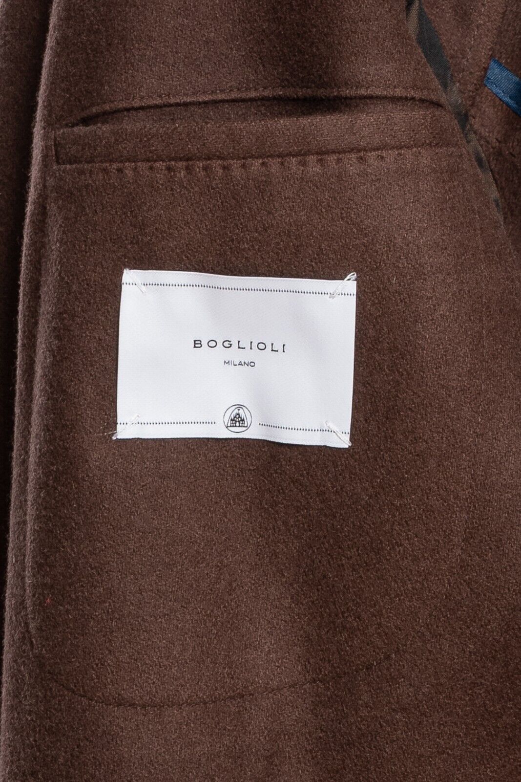 $1950 BOGLIOLI MILANO Dark Rust Long Coat K.Jacket Virgin Wool 38 US / 48 EU