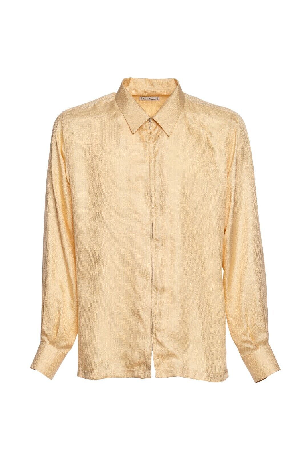 1400$ ITALO FERRETTI Jacket Shirt Full Zip 100% Silk COMO Size M BIJAN