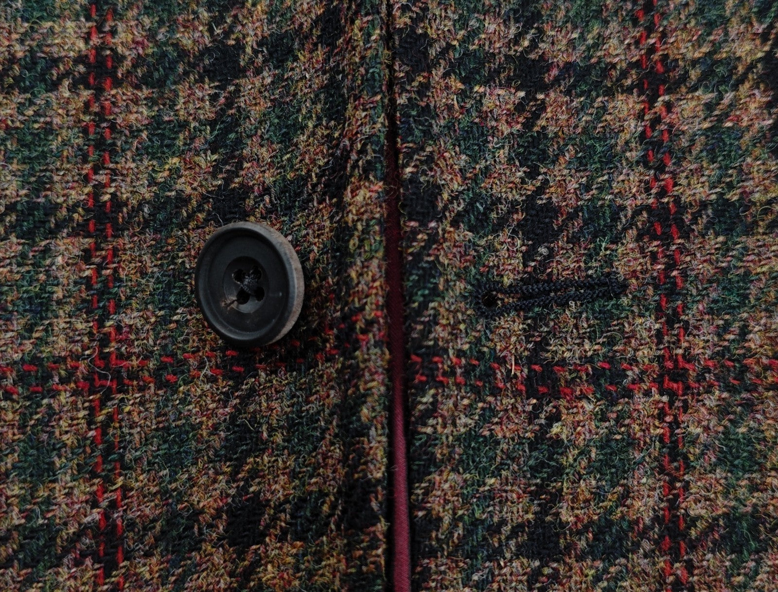 $1690 RUBINACCI NAPOLI "Stefano" Green Brown Checks Guru Sahariana Jacket Wool