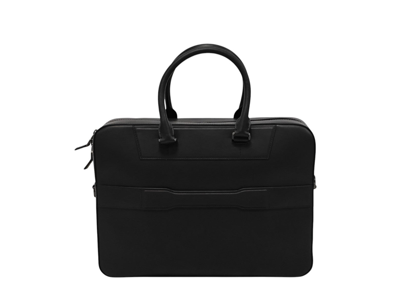 1240$ PINEIDER FIRENZE "Metro Smooth" Black Calf PC Briefcase Bag Document Case
