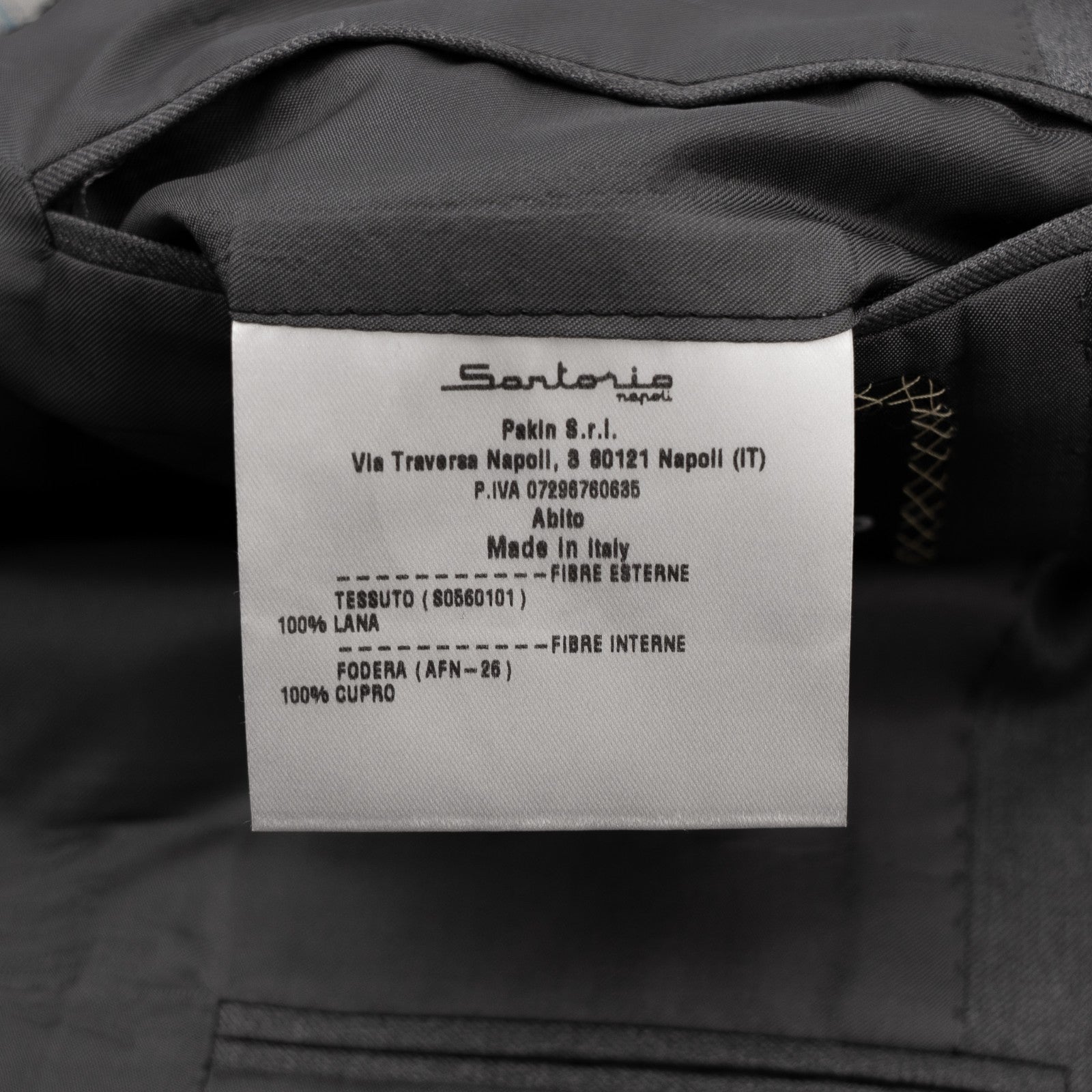 $3300 SARTORIO KITON NAPOLI Gray Suit Hand-Sewn Fine Wool Made in Napoli