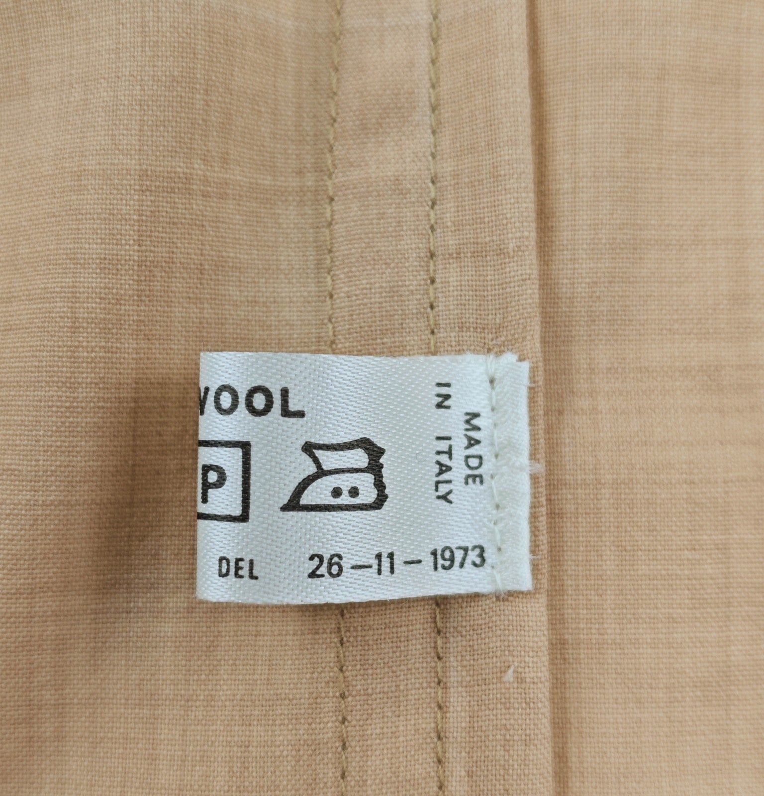 $1470 RUBINACCI NAPOLI Beige Caban Jacket Coat Fine Wool 40 US / 50 EU