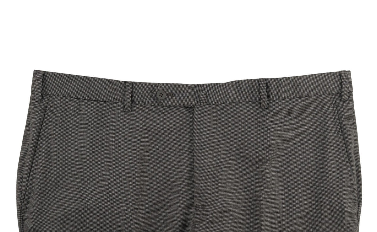 $6850 ISAIA NAPOLI "Capri" Gray Suit Hand-Sewn Fine Wool Birdseye