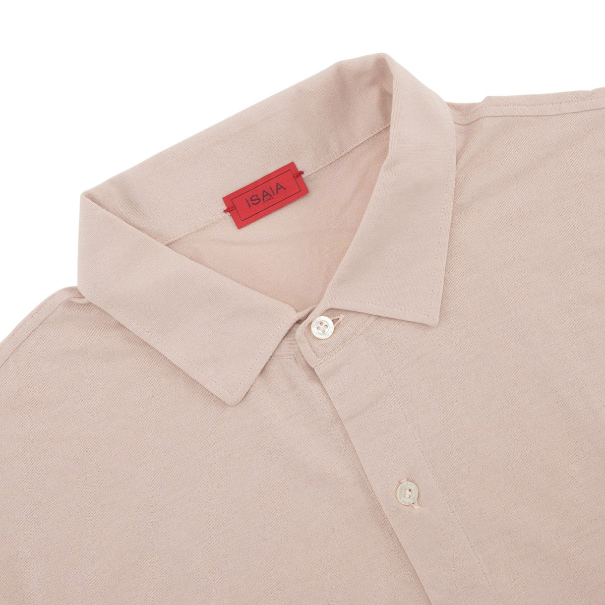 715$ ISAIA NAPOLI Casual Shirt Jersey Cotton Hand-Sewn Antique Pink 17 - 43