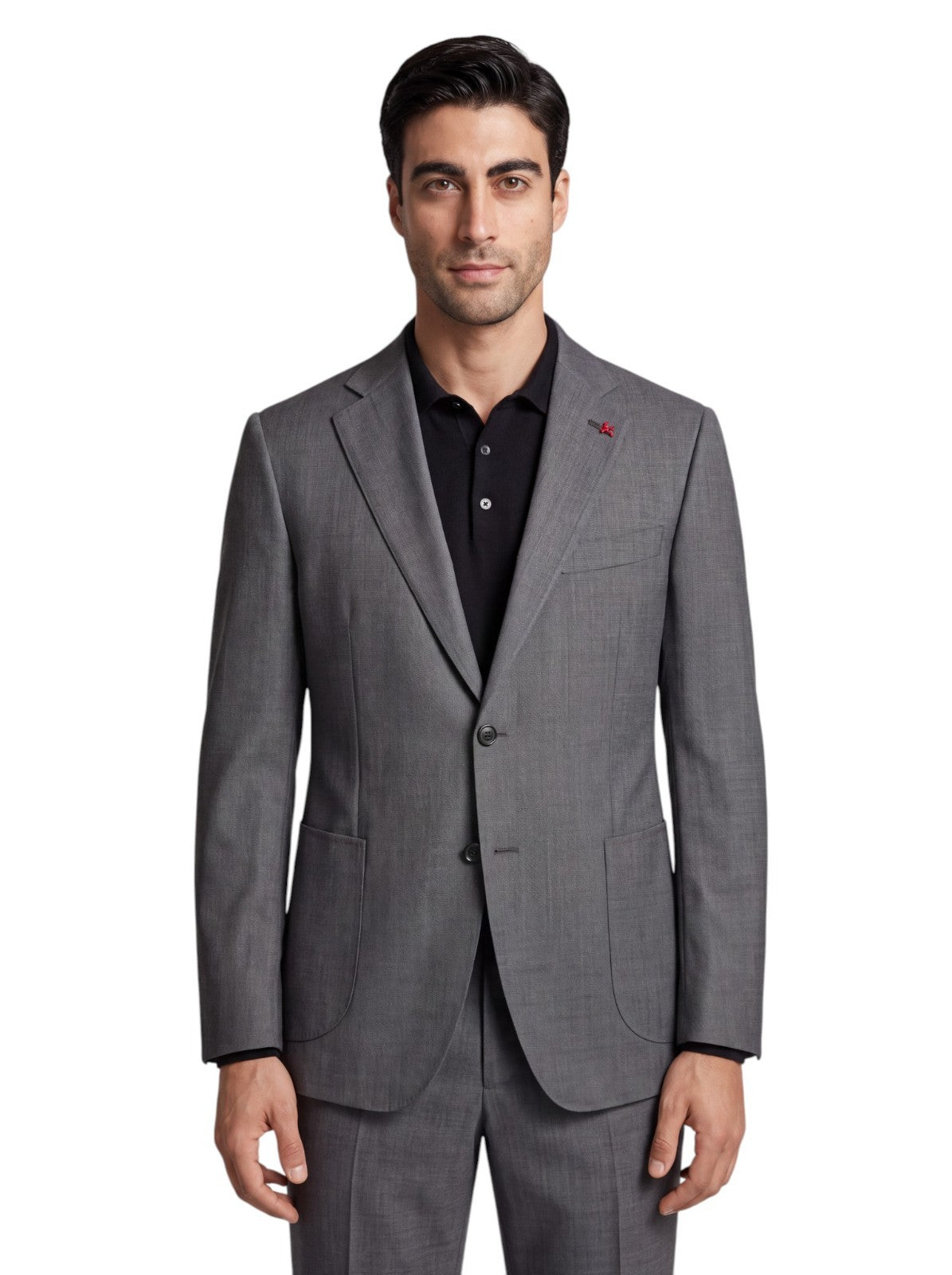 $6600 ISAIA NAPOLI "Capri" Gray Suit Fine Wool 4 Season 46 US / 56 EU 7R
