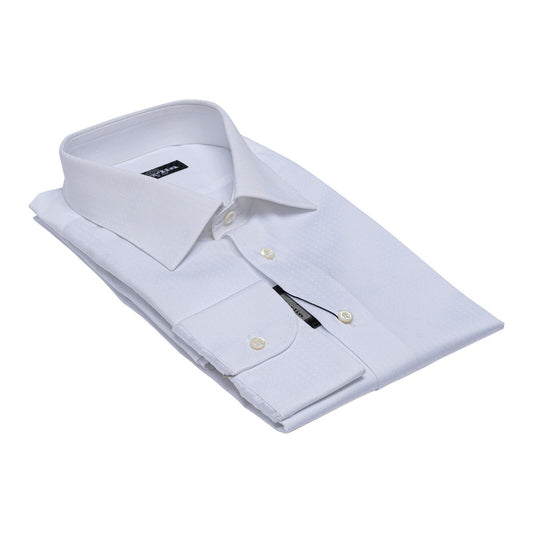 690$ LUXURY GERLIN Shirt White SUPRALUX ALUMO Cotton 16 - 41 4AV BIJAN