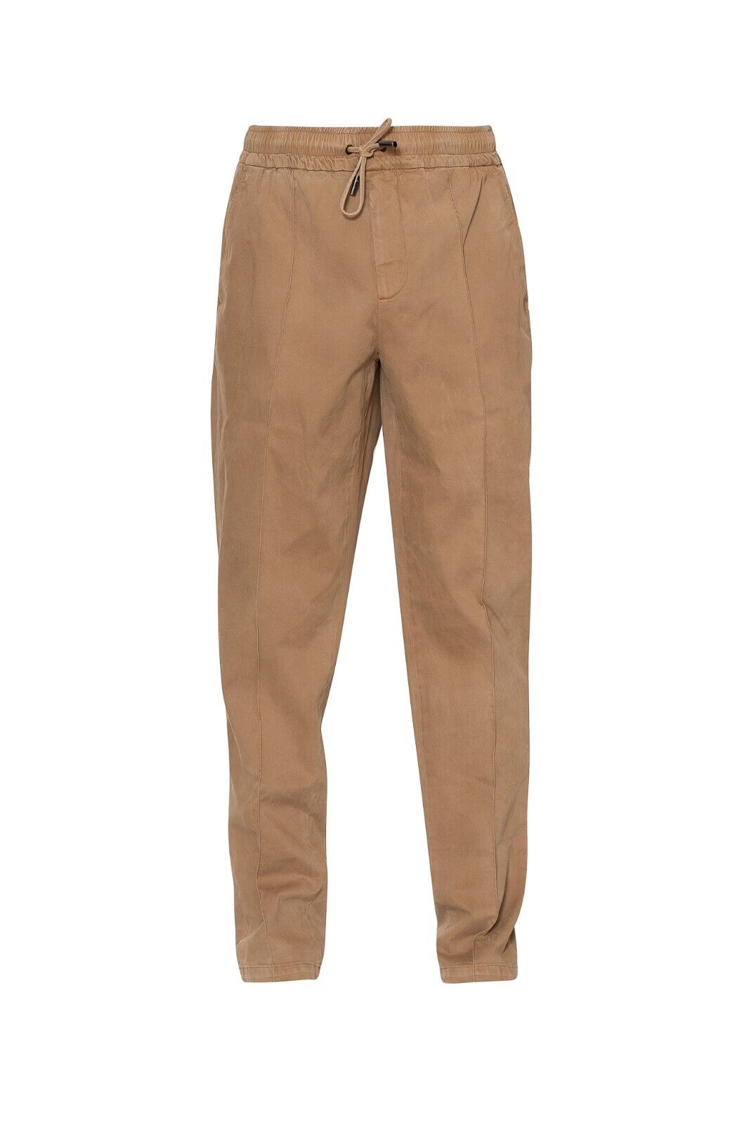 950$ ISAIA NAPOLI Tan Drawstring Trousers Pant Cotton Blend 28 US / 44 EU