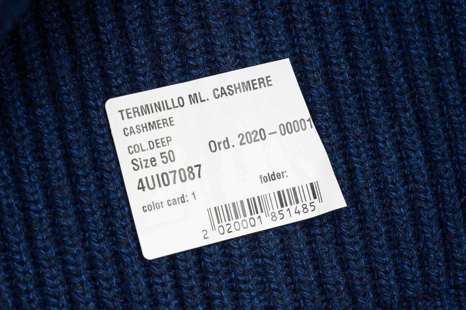 $2600 FEDELI CASHMERE "Terminillo" Blue Cardigan 100% Cashmere 40 US / 50 EU
