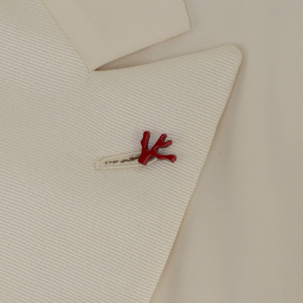 $6500 ISAIA NAPOLI "Sanita" Smoking Tuxed Blazer Sport Coat Ivory Fine Wool