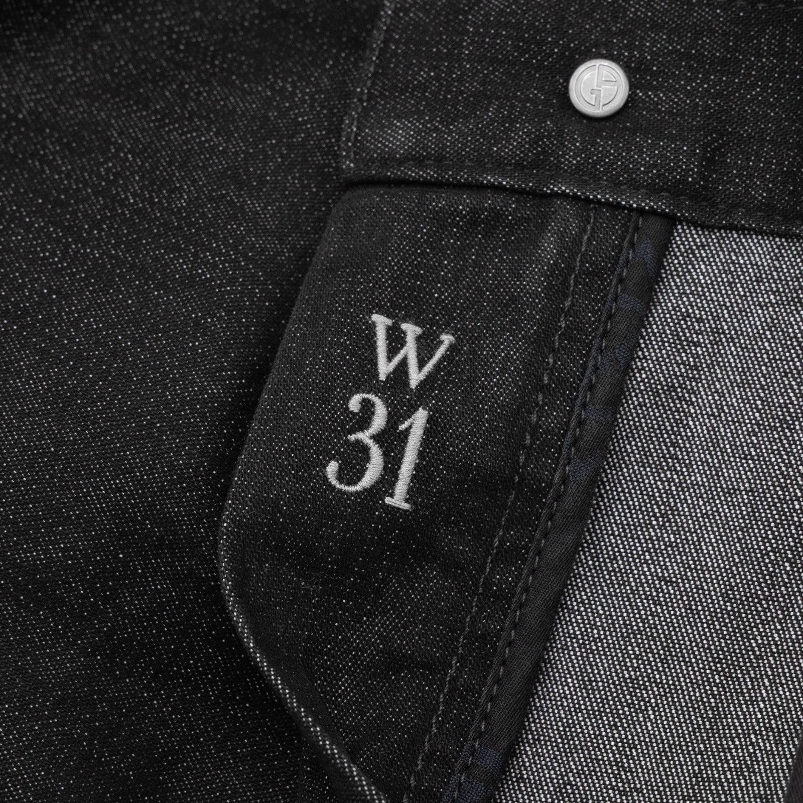 675$ GIORGIO ARMANI Denim Trouser Pant Jeans Cotton Regular Fit 31 US / 47 IT