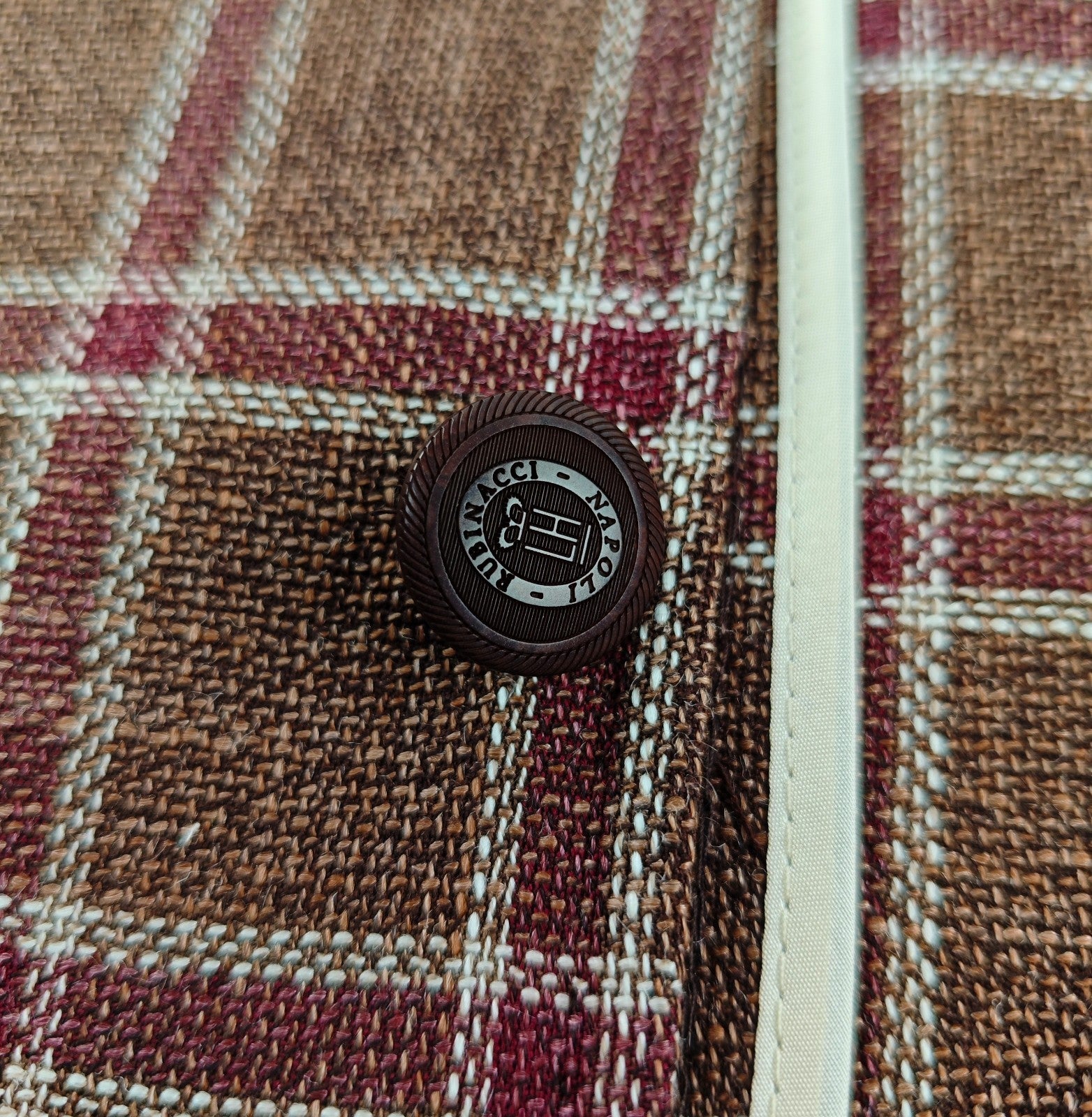 $1940 RUBINACCI NAPOLI Brown Sahariana Guru Jacket Wool / Silk 40 US / 50 EU