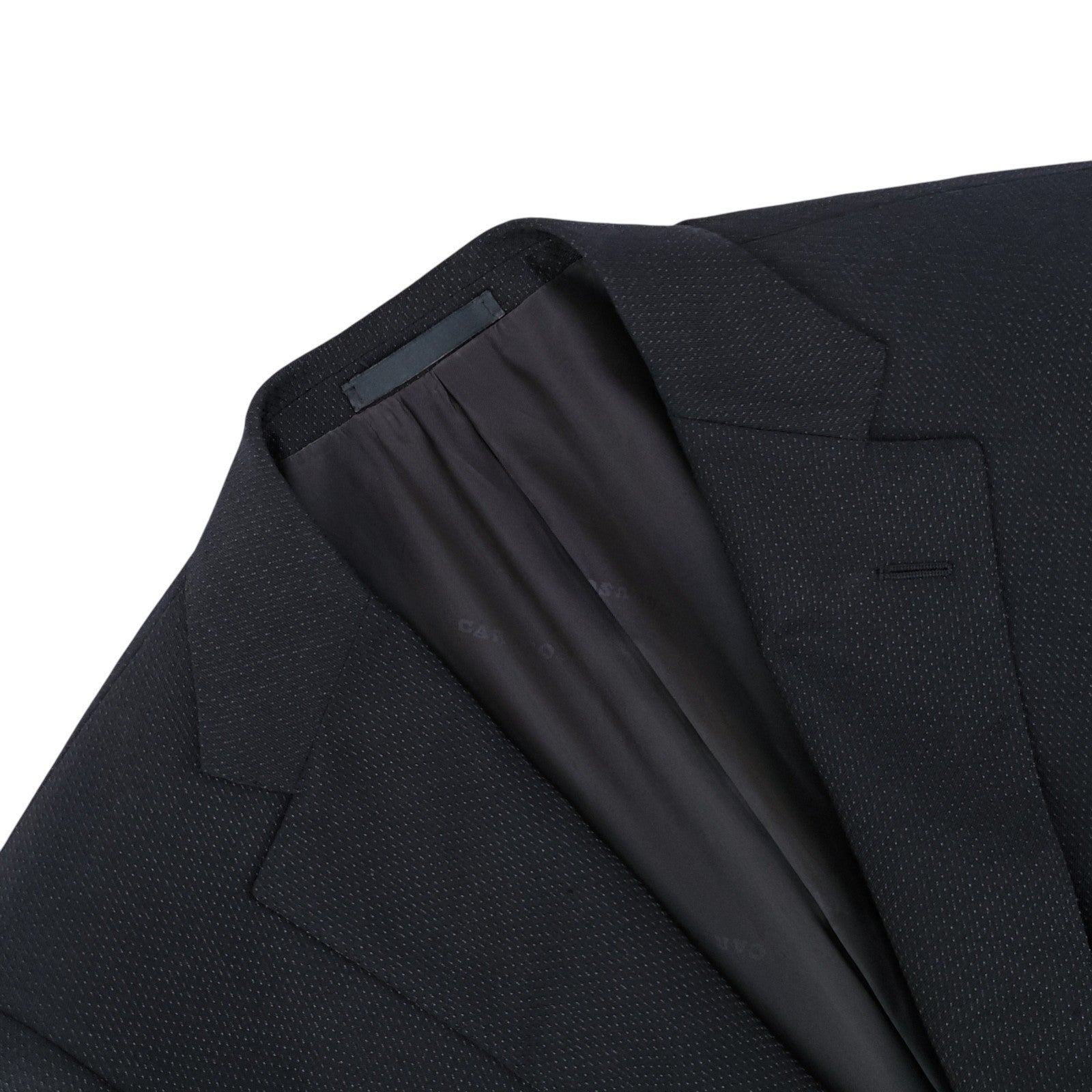 1800$ RAFFAELE CARUSO Blue Navy Suit Super 110s Wool Micro Pattern 40 US 50 IT