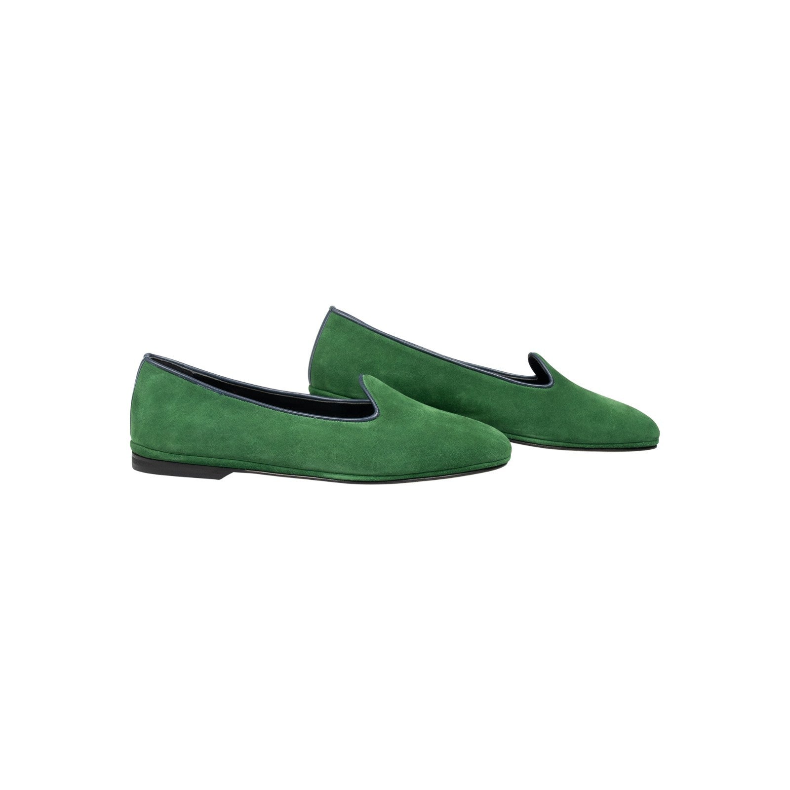 600$ RUBINACCI Green Velvet Slippers Shoes – Made in England 9.5 UK - 10.5 US