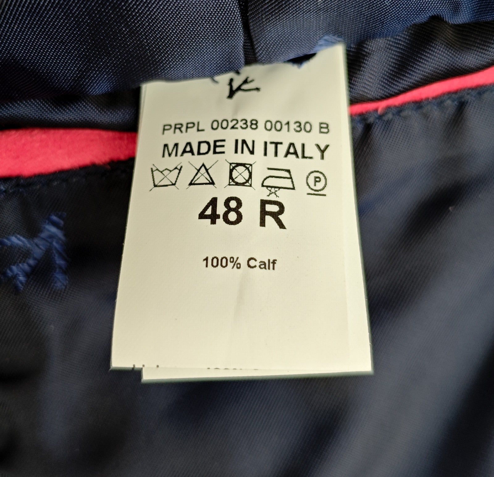 $6890 ISAIA NAPOLI Blue Belted Trench Jacket Calf Leather 38 US / 48 EU