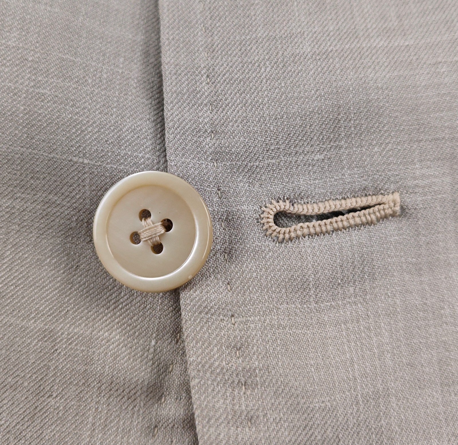 $5400 ISAIA NAPOLI Beige Jacket Sport Coat Cashmere Silk Linen 42 US 52 EU 8L