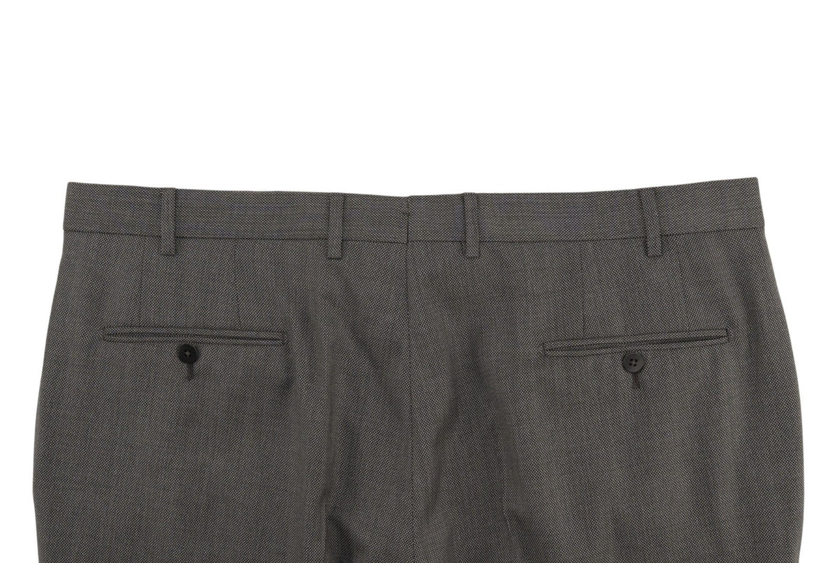 $6850 ISAIA NAPOLI "Capri" Gray Suit Hand-Sewn Fine Wool Birdseye