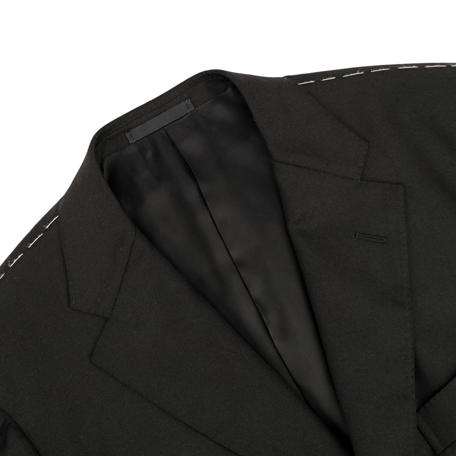 2200$ RAFFAELE CARUSO Black 3/2 Roll Sport Coat 100% Cashmere 42 US / 52 IT 7R