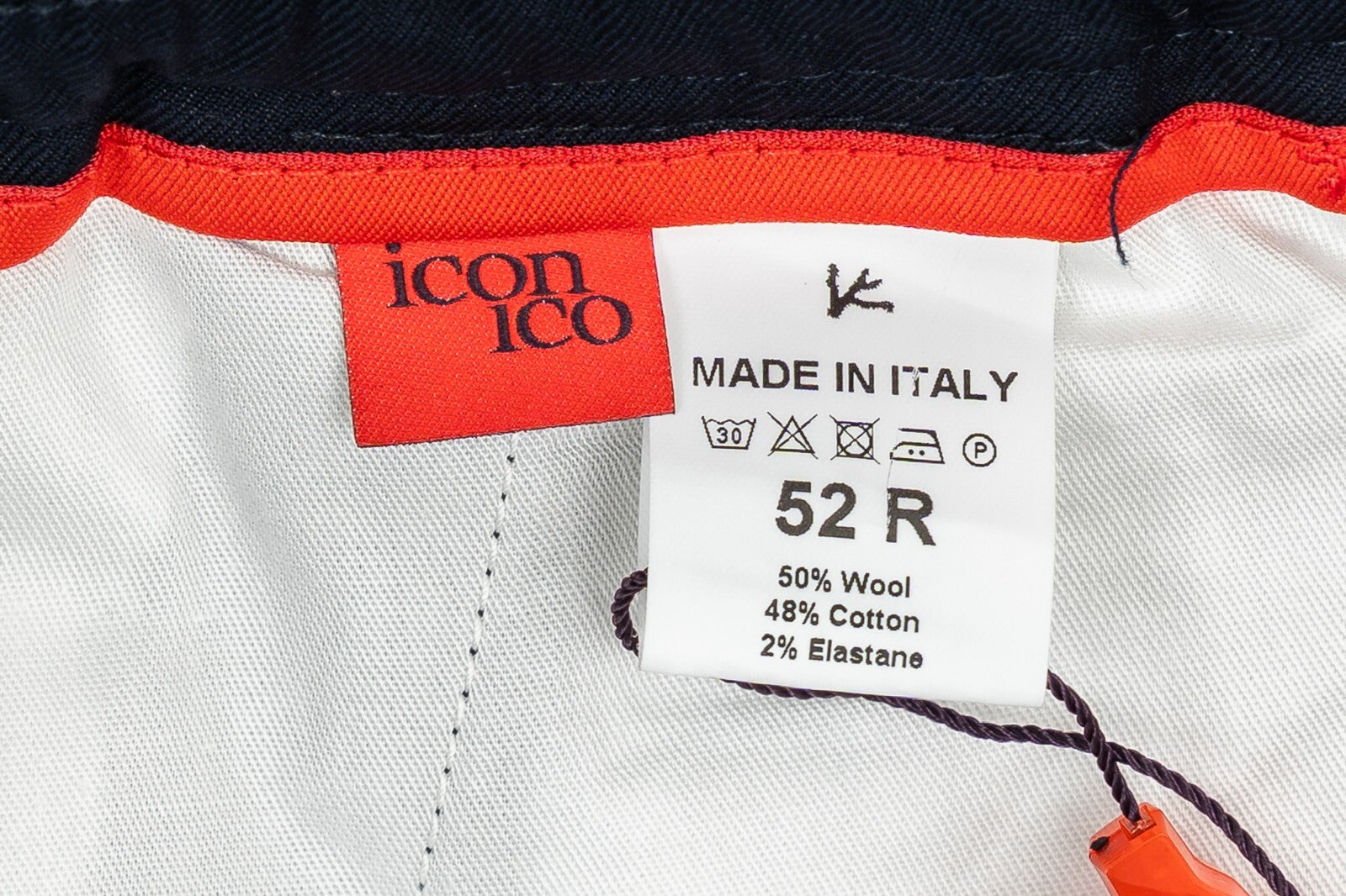 750$ ISAIA NAPOLI Blue Navy Drawstring Short Pant Wool / Cotton 36 US / 52 EU