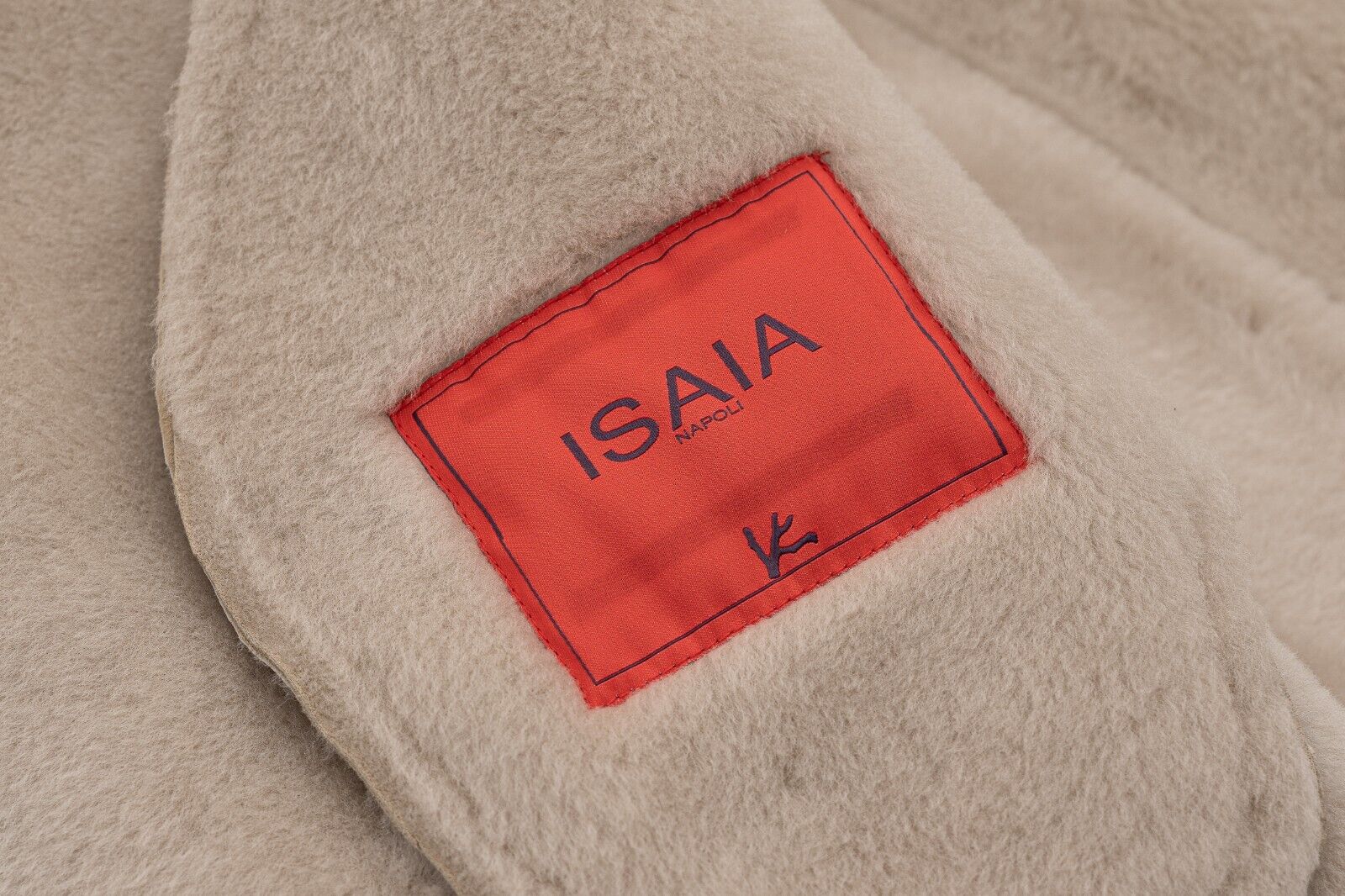 7600$ ISAIA NAPOLI "Portofino" Beige Shearling Coat 100% Lambskin 38 US / 48 EU