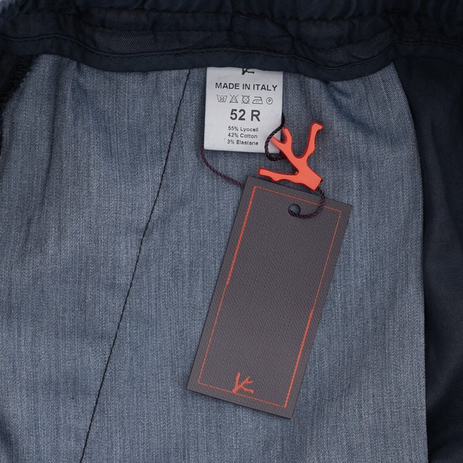 650$ ISAIA NAPOLI Blue Drawstring Sport Short Pant Cotton Blend