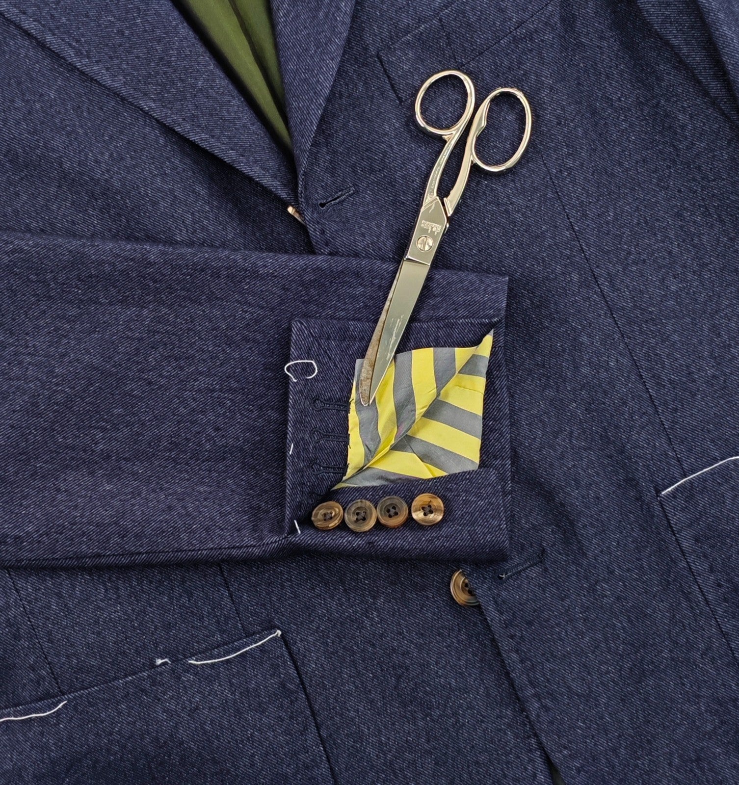 $2200 RUBINACCI NAPOLI Blue Jacket Sport Coat 100% Cashmere Twill 38 US / 48 EU